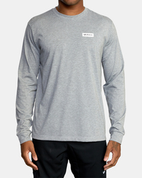 2 Icon - Long Sleeve T-Shirt for Men Grey Z4LSMARVF1 RVCA