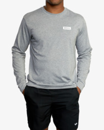 8 Icon - Long Sleeve T-Shirt for Men Grey Z4LSMARVF1 RVCA