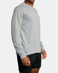 6 Icon - Long Sleeve T-Shirt for Men Grey Z4LSMARVF1 RVCA