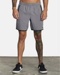 2 VA Sport Yogger IV - Performance-Shorts f&uuml;r M&auml;nner Grau Z4WKMHRVF1 RVCA