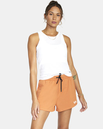 0 Womens Sport Vent - Sports Shorts for Women Brown Z4WKWDRVF1 RVCA