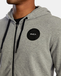 6 Swift Patch - Sweat à capuche zippé pour Homme Gris Z4ZHMARVF1 RVCA