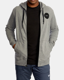 7 Swift Patch - Sweat à capuche zippé pour Homme Gris Z4ZHMARVF1 RVCA