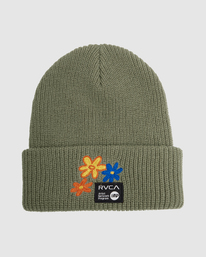 0 Melissa Grisancich Petals - Beanie for Men Green Z5BNRJRVF1 RVCA