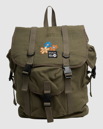 12 Melissa Grisancich Trooper - Backpack Green Z5BPRFRVF1 RVCA