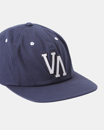 6 VA Univ - Strapback Cap for Men Blue Z5CPRRRVF1 RVCA