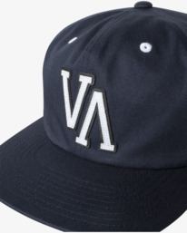 4 VA Univ - Strapback Cap for Men Blue Z5CPRRRVF1 RVCA