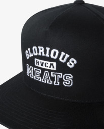 4 Matty Matheson Glorious Meats - Casquette Snapback pour Homme Noir Z5CPRSRVF1 RVCA