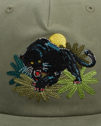 5 Melissa Grisancich Panther - Strapback-Cap für Männer Grün Z5CPRTRVF1 RVCA