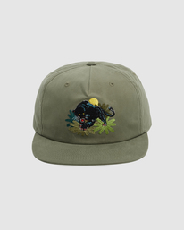 0 Melissa Grisancich Panther - Strapback-Cap für Männer Grün Z5CPRTRVF1 RVCA