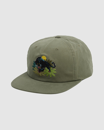 3 Melissa Grisancich Panther - Strapback-Cap für Männer Grün Z5CPRTRVF1 RVCA