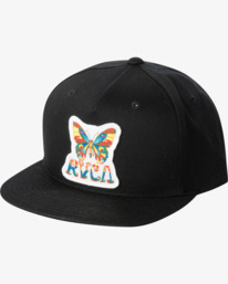 0 Melissa Grisancich Butterfly - Snapback Cap for Men Black Z5CPRURVF1 RVCA