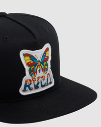 8 Melissa Grisancich Butterfly - Snapback Cap for Men Black Z5CPRURVF1 RVCA
