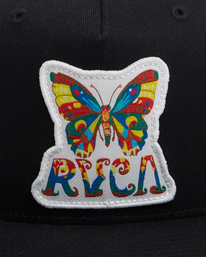 9 Melissa Grisancich Butterfly - Snapback Cap for Men Black Z5CPRURVF1 RVCA