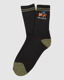 0 Melissa Grisancich - Calza al polpaccio da Uomo Black Z5SORARVF1 RVCA