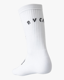 3 RVCA ANP 1 Pack - Crew Socks for Men White Z5SORCRVF1 RVCA