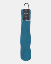2 Logo 2 Pack- Crew Socks for Men  Z5SORERVF1 RVCA