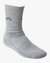 4 Logo 2 Pack- Crew Socks for Men  Z5SORERVF1 RVCA