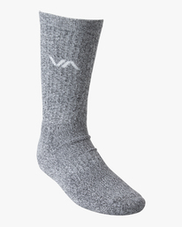 4 Logo 2 Pack- Crew Socks for Men Red Z5SORERVF1 RVCA
