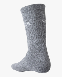 5 Logo 2 Pack- Crew Socks for Men Red Z5SORERVF1 RVCA