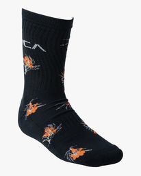 2 Cliffs Floral 2 Pack - Crew Socks for Men Blue Z5SORFRVF1 RVCA