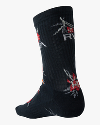 3 Cliffs Floral 2 Pack - Crew Socks for Men Blue Z5SORFRVF1 RVCA