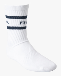 4 Cliffs Floral 2 Pack - Crew Socks for Men Blue Z5SORFRVF1 RVCA
