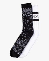 0 Bandana 2 Pack - Chaussettes pour Homme Noir Z5SORHRVF1 RVCA