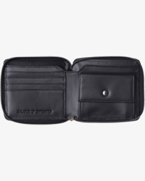 2 Rvca - Leather Wallet for Men Black Z5WLRARVF1 RVCA