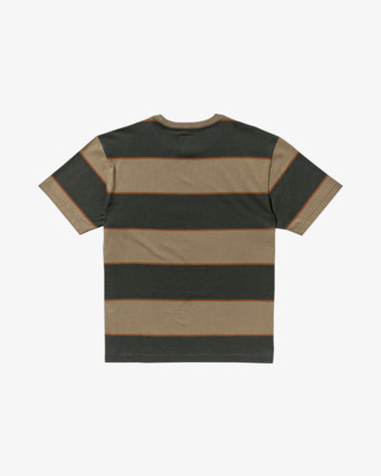 rvca, KSL Stripe - T-Shirt für Männer, MUSHROOM (msh) KSL Stripe - Short Sleeve T-Shirt for Men  23A013502