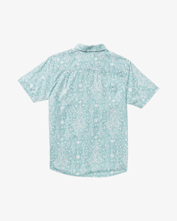 rvca, Jacobs Archive - Top de manga corta para hombre, BLUE HAZE (bn4) Jacobs Archive - Short Sleeve Shirt for Men  23A042502