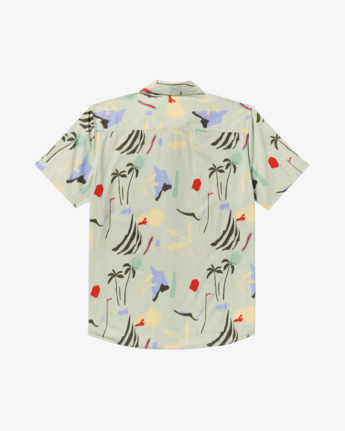 rvca, Craft - Short Sleeve Shirt for Men, GREEN TEA (grt) Craft - Short Sleeve Shirt for Men  23A043522