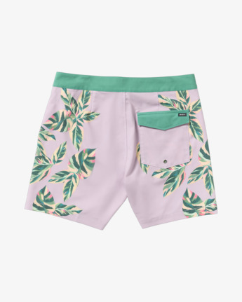 rvca, Palm Street Trunk - 16" Swim Shorts for Men, PINK (pnk) Palm Street Trunk - 16" Swim Shorts for Men  23A081503