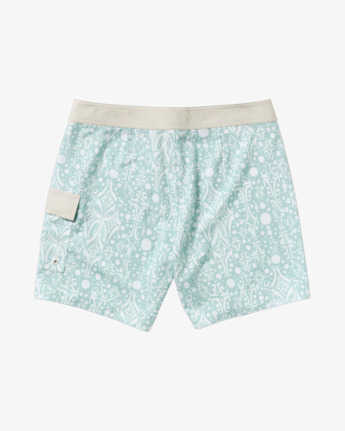 rvca, Jacobs Archive Trunk - 16" Swim Shorts for Men, BLUE HAZE (bn4) Jacobs Archive Trunk - 16" Swim Shorts for Men  23A082504