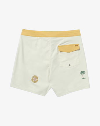 rvca, Exotica Trunk - Swim Shorts 17" for Men, NATURAL (nat) Exotica Trunk - Swim Shorts 17" for Men  23A082506