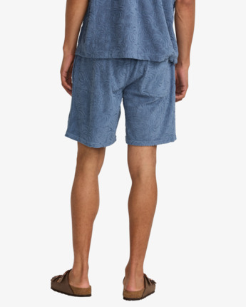 rvca, Palms Down Exotica 17" - Elastic Waist Walkshorts for Men, VINTAGE NAVY (vny) Palms Down Exotica 17" - Elastic Waist Walkshorts for Men  23A101510