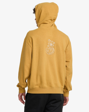 rvca, LA Wave - Pullover Hoodie for Men, OCHRE (ocr) LA Wave - Pullover Hoodie for Men  23A411503