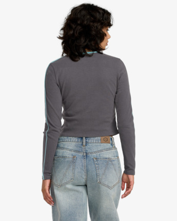 rvca, Hills - Long Sleeve Top for Women, GRAVEL (grv) Hills - Long Sleeve Top for Women  23B033504