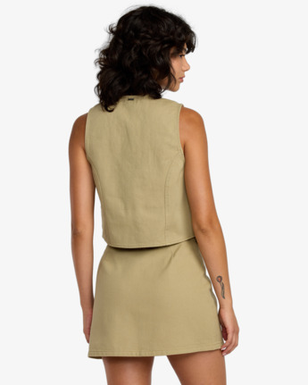 rvca, Rider - Utility Vest for Women, OLIVE GREY (ovg) Rider - Utility Vest for Women  23B043500