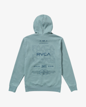 rvca, RVCA Pin Flip - Pullover Hoodie for Men, LEAD (led) RVCA Pin Flip - Pullover Hoodie for Men  23MS411501