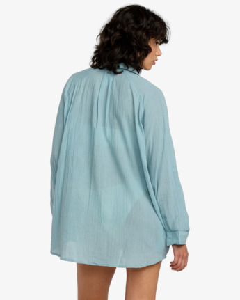 rvca, Province - Beach Shirt for Women, BLUE HAZE (bhz) Province - Beach Shirt for Women  23O601500