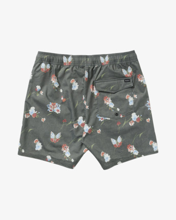 rvca, Barnes - Swim Shorts for Men, BLACK FLORAL PRINT (bfp) Barnes - Swim Shorts for Men  AVYBS00265
