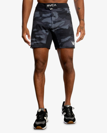 rvca, Fight Scrapper 17" - Walkshort Performance da Uomo, GREY CAMO (kzm6) Fight Scrapper 17" - Performance Walkshorts for Men  AVYWS00174