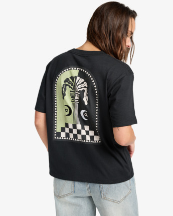 rvca, Column - Short Sleeve T-Shirt for Women, BLACK (blk) Column - Short Sleeve T-Shirt for Women  EVJZT00160