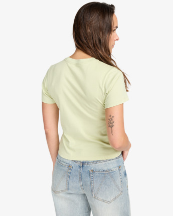 rvca, Diviner - Short Sleeve T-Shirt for Women, LINT (tgq0) Diviner - Short Sleeve T-Shirt for Women  EVJZT00161