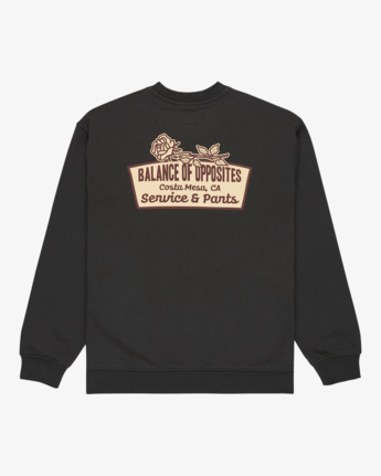 rvca, Rose Sign - Felpa da Uomo, PIRATE BLACK (ptk) Rose Sign - Sweatshirt for Men  EVYSF00143