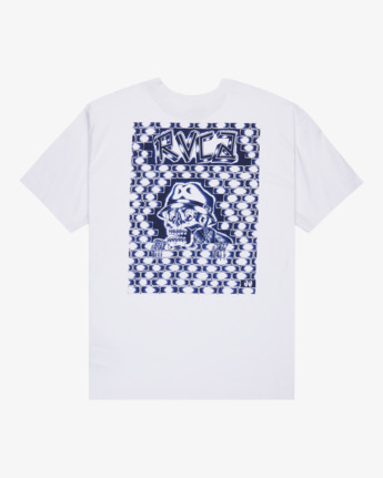 rvca, Barba Skull - Short Sleeve T-Shirt for Men, WHITE (wht) Barba Skull - Short Sleeve T-Shirt for Men  EVYZT00259