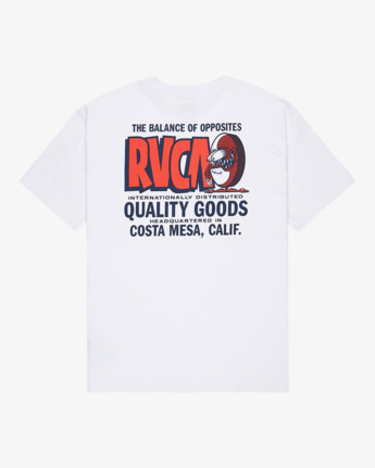 rvca, Balance Fink - Short Sleeve T-Shirt for Men, WHITE (wht) Balance Fink - Short Sleeve T-Shirt for Men  EVYZT00263