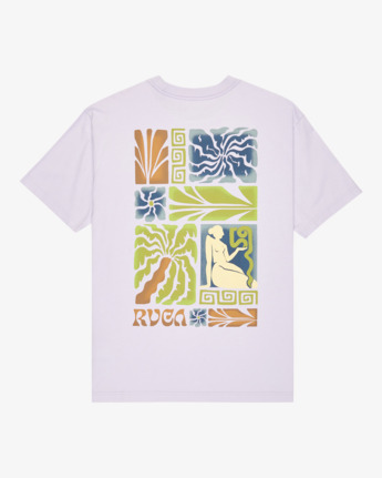 rvca, Natural Tapestry - Short Sleeve T-Shirt for Men, PASTEL LILAC (pfm0) Natural Tapestry - Short Sleeve T-Shirt for Men  EVYZT00271