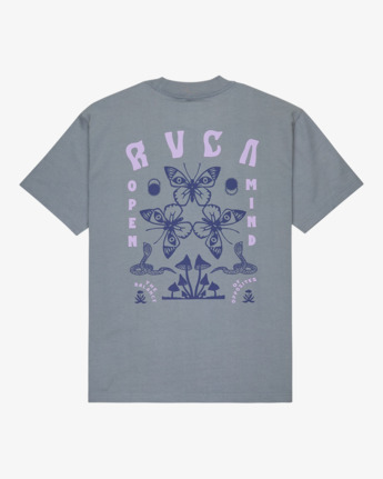 rvca, Butterfly Poster - Short Sleeve T-Shirt for Men, FLINT STONE (sna0) Butterfly Poster - Short Sleeve T-Shirt for Men  EVYZT00277